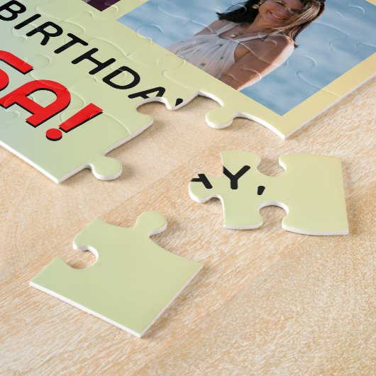 Puzzle 51e anniversaire : Arc en ciel amusant #, Nom pers (Côté)