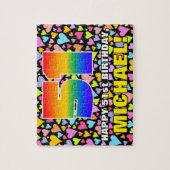 Puzzle 51e anniversaire — Formes de coeur amusantes et ai (Vertical)