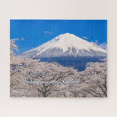 Puzzle [520] Mt.Fuji – A White Peak Floating in Blossoms (Horizontal)