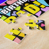 Puzzle 53e anniversaire — Formes de coeur amusantes et ai (Côté)