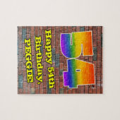 Puzzle 54e anniversaire : Arc-en-ciel amusant inspiré par (Horizontal)