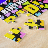 Puzzle 55e anniversaire — Formes de coeur amusantes et ai (Côté)