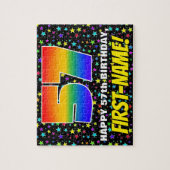 Puzzle 57e anniversaire — Amusant, Motif de terrain étoil (Vertical)