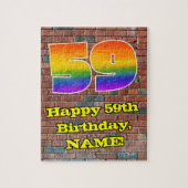 Puzzle 59e anniversaire : Arc en ciel inspiré par les gra (Vertical)