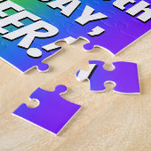 Puzzle 59e anniversaire : coloré, amusant Motif arc-en-ci (Côté)