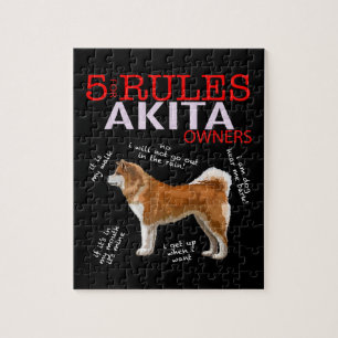 Puzzle 5 Règles pour les propriétaires d'Akita