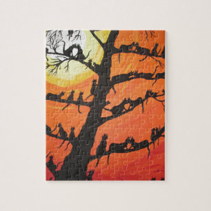 Puzzle 60 chats dans l'arbre d'amour