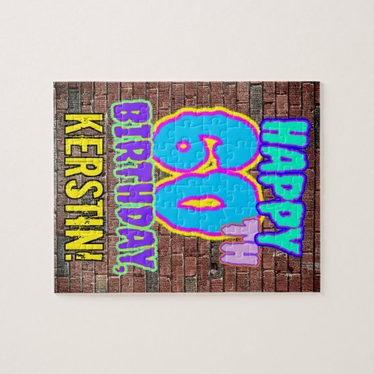 Puzzle 60e anniversaire ~ Amusant, Graffiti urbain inspir (Horizontal)