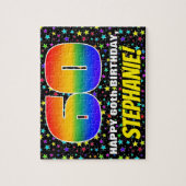 Puzzle 60e anniversaire — Amusant, Motif de terrain étoil (Vertical)