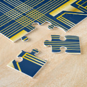 Puzzle 60e anniversaire Art Déco Gold Blue Great Gatsby (Côté)