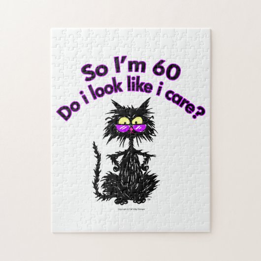 Puzzle 60e anniversaire Cadeaux de chats (Vertical)