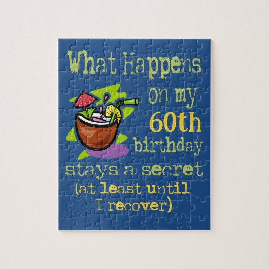 Puzzle 60e anniversaire cadeaux de fête. Que se passe-t-i (Vertical)