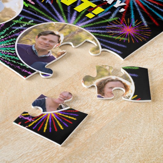 Puzzle 61e anniversaire : Arc en ciel amusant #, Nom pers (Côté)