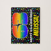 Puzzle 63e anniversaire — Motif de terrain amusant et col (Vertical)