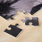 Puzzle 6439-Rose rouge avec Masquerade Masque (Côté)