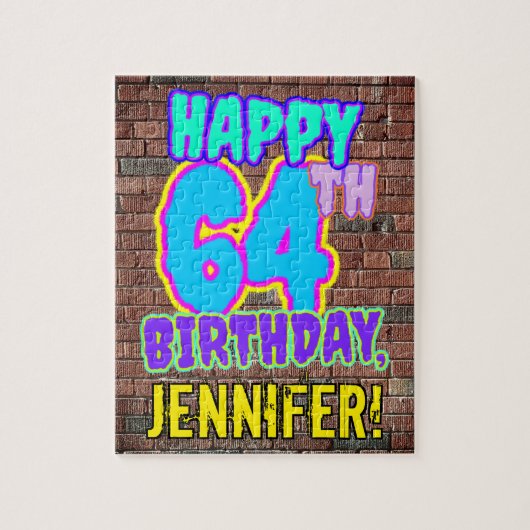 Puzzle 64e anniversaire ~ Amusant, Graffiti urbain inspir (Vertical)
