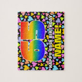 Puzzle 65e anniversaire — Formes de coeur amusantes et ai (Vertical)