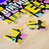 Puzzle 66e anniversaire — Formes de coeur amusantes et ai (Côté)