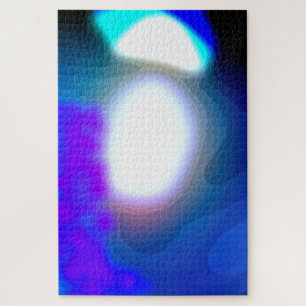 Puzzle 7003 Art Abstrait Bleu Et Violet Exposé