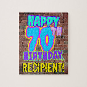 Puzzle 70e anniversaire ~ Amusant, Graffiti urbain inspir