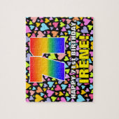 Puzzle 71e anniversaire — Formes de coeur amusantes et ai (Vertical)