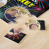 Puzzle 71e Anniversaire : Numéro Arc-en-ciel Amusant, Nom (Côté)