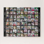 Puzzle 72 Carré Photo Collage Grille avec texte - noir<br><div class="desc">Utilisez 72 photos CARRÉS pour créer un collage photo personnel. Cette disposition moderne et propre comprend un bloc de texte dans une police san serif pour ajouter un nom de famille ou un nom. La couleur de l'arrière - plan peut être modifiée dans la zone personnaliser. ***Pour obtenir les meilleurs...</div>