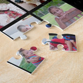 Puzzle 72 Carré Photo Collage Grille avec texte - noir (Côté)