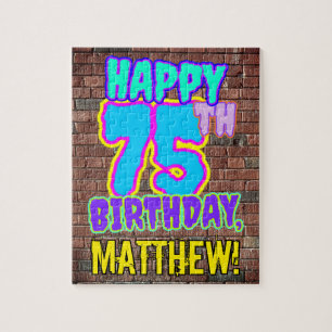 Puzzle 75e anniversaire ~ Amusant, Graffiti urbain inspir