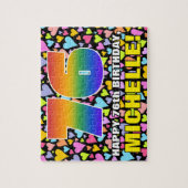 Puzzle 76e anniversaire — Formes de coeur amusantes et ai (Vertical)