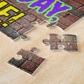 Puzzle 79e anniversaire ~ Amusant, Graffiti urbain inspir (Côté)