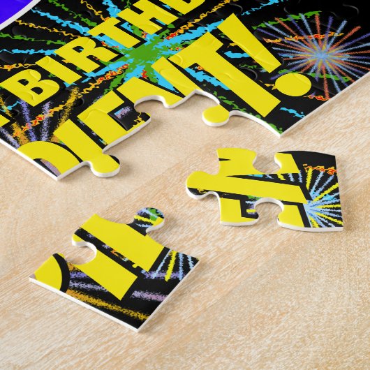 Puzzle 79e anniversaire : Feu d'artifice festif amusant e (Côté)