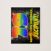 Puzzle 79e anniversaire : Feu d'artifice festif amusant e (Vertical)