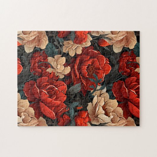 Puzzle #7 Modèle floral (Horizontal)