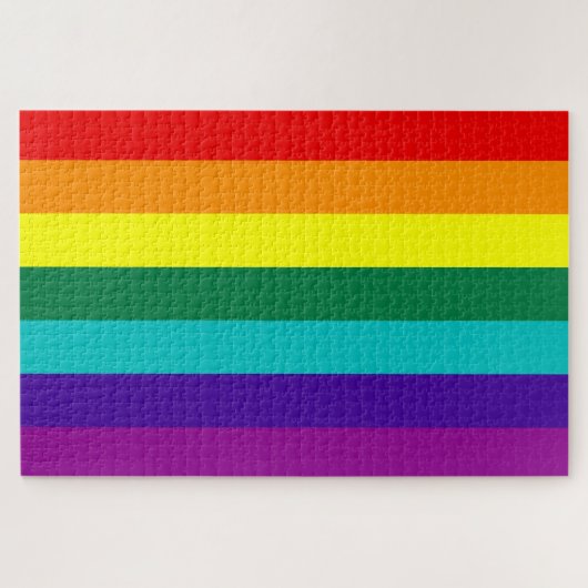 Puzzle 7 Stripes Rainbow Gay Pride (Horizontal)