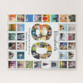 Puzzle 80e anniversaire Modèle photo (Horizontal)