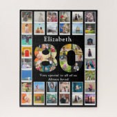 Puzzle 80e anniversaire Modèle photo (Vertical)