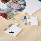 Puzzle 80e anniversaire Numéro 80 Photo personnalisée Col (Côté)