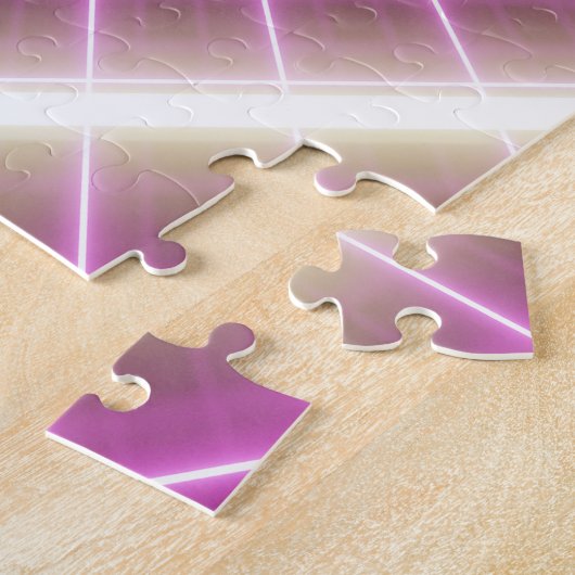 Puzzle 80s Rétro : Arrière - plan 3D Sci-Fi. (Côté)