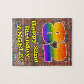 Puzzle 82e anniversaire : Arc en ciel inspiré par les gra (Horizontal)