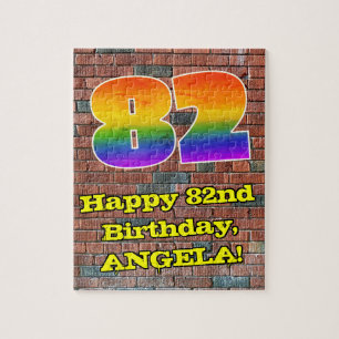 Puzzle 82e anniversaire : Arc en ciel inspiré par les gra