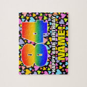 Puzzle 84e anniversaire — Formes de coeur amusantes et ai (Vertical)