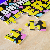 Puzzle 85e anniversaire — Formes de coeur amusantes et ai (Côté)