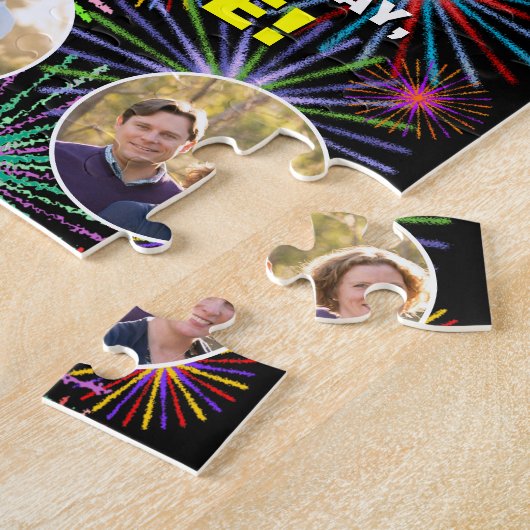 Puzzle 86e anniversaire : Arc en ciel amusant #, Nom pers (Côté)