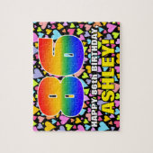 Puzzle 86e anniversaire — Formes de coeur amusantes et ai (Vertical)