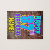 Puzzle 87e anniversaire ~ Amusant, Graffiti urbain inspir (Horizontal)