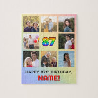 87e anniversaire : Arc-en-ciel amusant #, Nom pers