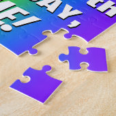 Puzzle 87e anniversaire : coloré, amusant Motif arc-en-ci (Côté)