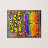 Puzzle 89e anniversaire : Arc en ciel inspiré par les gra (Horizontal)