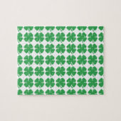 Puzzle 8 bits Pixel Lucky Four Leaf Clocher (Horizontal)